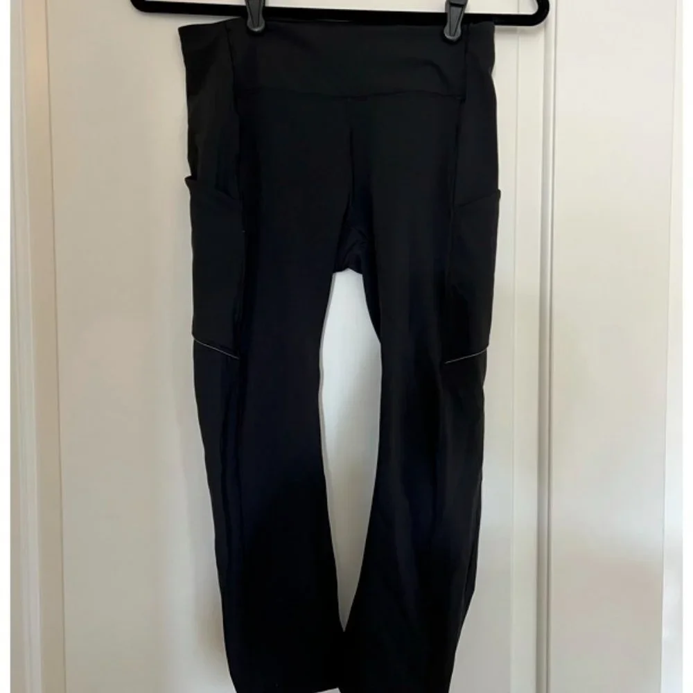 Lululemon Swift Speed Leggings Black Size 6 Crop 23